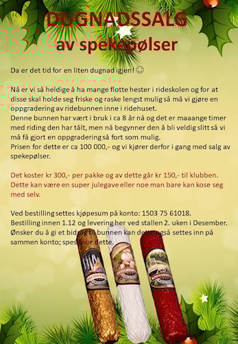 (OBS! se endringer) Ny dugnad!